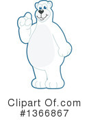 Polar Bear School Mascot Clipart #1366867 by Mascot Junction