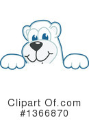 Polar Bear School Mascot Clipart #1366870 by Mascot Junction