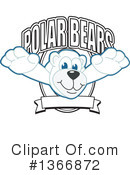 Polar Bear School Mascot Clipart #1366872 by Mascot Junction