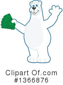 Polar Bear School Mascot Clipart #1366876 by Mascot Junction