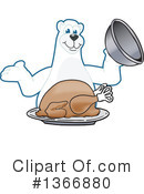 Polar Bear School Mascot Clipart #1366880 by Mascot Junction