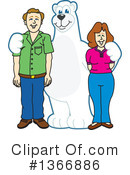Polar Bear School Mascot Clipart #1366886 by Mascot Junction