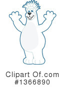 Polar Bear School Mascot Clipart #1366890 by Mascot Junction