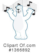 Polar Bear School Mascot Clipart #1366892 by Mascot Junction