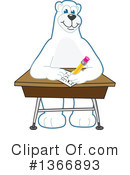Polar Bear School Mascot Clipart #1366893 by Mascot Junction