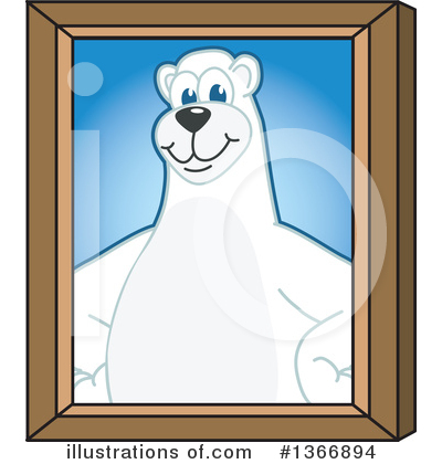 Polar Bear School Mascot Clipart #1366894 by Mascot Junction