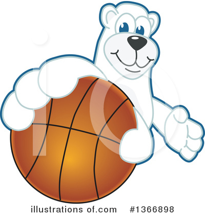 Royalty-Free (RF) Polar Bear School Mascot Clipart Illustration by Mascot Junction - Stock Sample #1366898