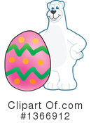 Polar Bear School Mascot Clipart #1366912 by Mascot Junction