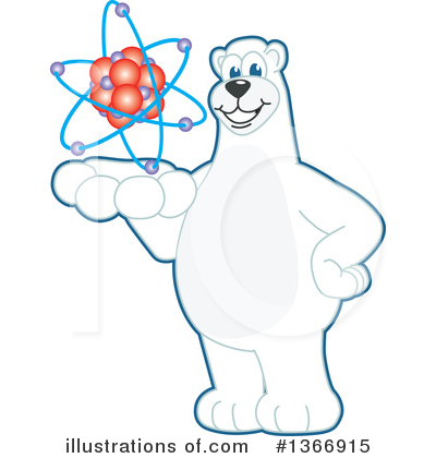 Polar Bear School Mascot Clipart #1366915 by Mascot Junction