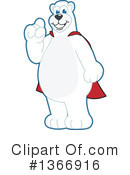 Polar Bear School Mascot Clipart #1366916 by Mascot Junction