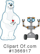 Polar Bear School Mascot Clipart #1366917 by Mascot Junction