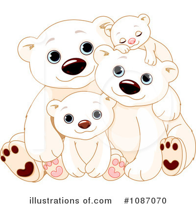 Royalty-Free (RF) Polar Bears Clipart Illustration by Pushkin - Stock Sample #1087070