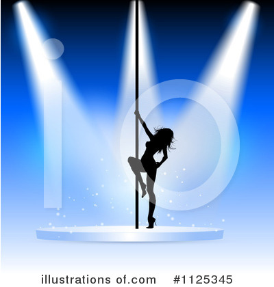 Royalty-Free (RF) Pole Dancer Clipart Illustration by KJ Pargeter - Stock Sample #1125345