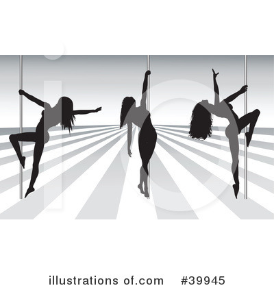 Royalty-Free (RF) Pole Dancing Clipart Illustration by KJ Pargeter - Stock Sample #39945