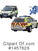 Police Car Clipart #1457629 by dero