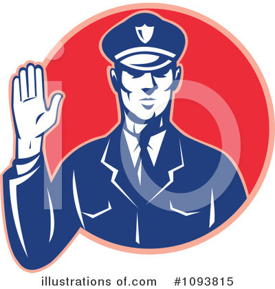 Royalty-Free (RF) Police Clipart Illustration by patrimonio - Stock Sample #1093815