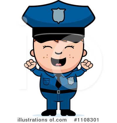 Royalty-Free (RF) Police Clipart Illustration by Cory Thoman - Stock Sample #1108301