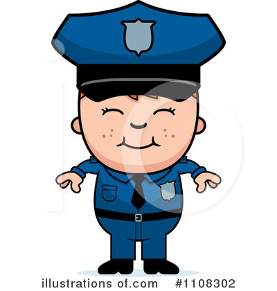 Royalty-Free (RF) Police Clipart Illustration by Cory Thoman - Stock Sample #1108302