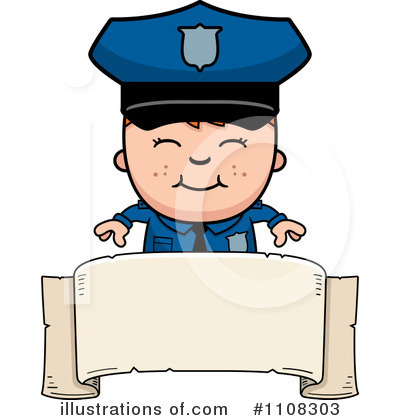 Royalty-Free (RF) Police Clipart Illustration by Cory Thoman - Stock Sample #1108303
