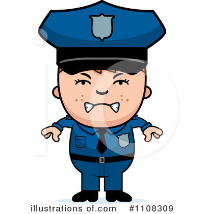 Royalty-Free (RF) Police Clipart Illustration by Cory Thoman - Stock Sample #1108309