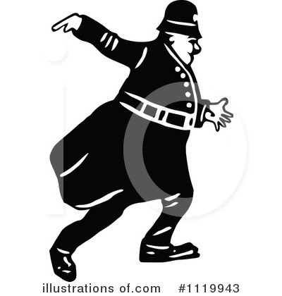 Royalty-Free (RF) Police Clipart Illustration by Prawny Vintage - Stock Sample #1119943