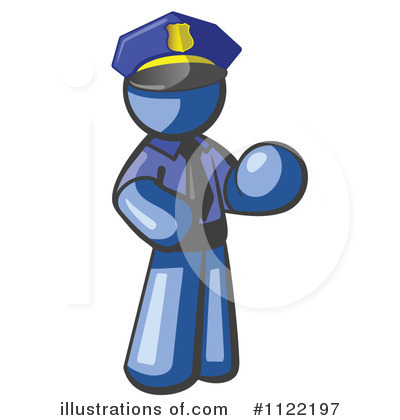 Royalty-Free (RF) Police Clipart Illustration by Leo Blanchette - Stock Sample #1122197