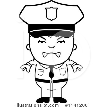 Royalty-Free (RF) Police Clipart Illustration by Cory Thoman - Stock Sample #1141206