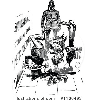 Royalty-Free (RF) Police Clipart Illustration by Prawny Vintage - Stock Sample #1166493