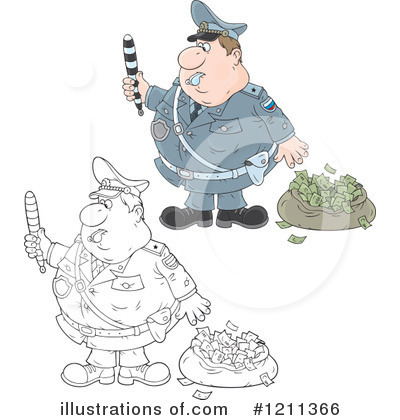 Royalty-Free (RF) Police Clipart Illustration by Alex Bannykh - Stock Sample #1211366