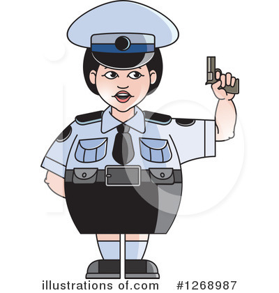 Royalty-Free (RF) Police Clipart Illustration by Lal Perera - Stock Sample #1268987