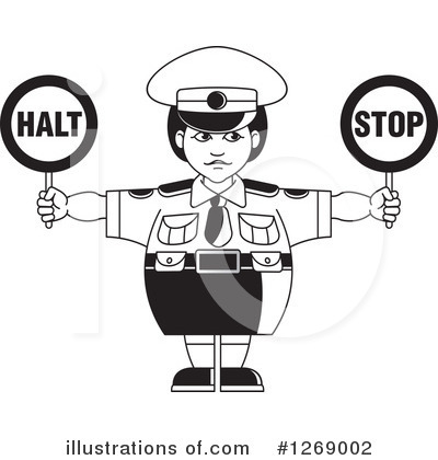 Stop Sign Clipart #1269002 by Lal Perera