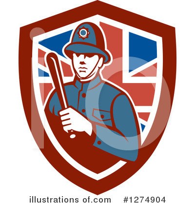 Royalty-Free (RF) Police Clipart Illustration by patrimonio - Stock Sample #1274904