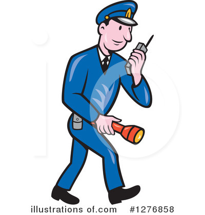 Royalty-Free (RF) Police Clipart Illustration by patrimonio - Stock Sample #1276858
