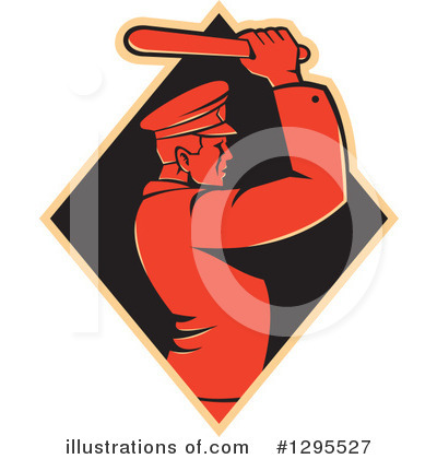 Royalty-Free (RF) Police Clipart Illustration by patrimonio - Stock Sample #1295527