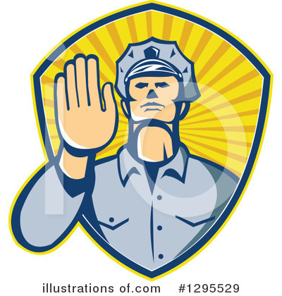 Royalty-Free (RF) Police Clipart Illustration by patrimonio - Stock Sample #1295529