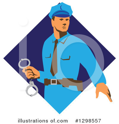 Royalty-Free (RF) Police Clipart Illustration by patrimonio - Stock Sample #1298557