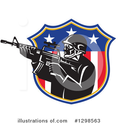 Royalty-Free (RF) Police Clipart Illustration by patrimonio - Stock Sample #1298563