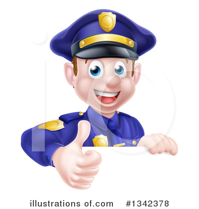Police Man Clipart #1342378 by AtStockIllustration