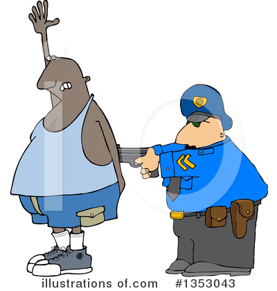 Royalty-Free (RF) Police Clipart Illustration by djart - Stock Sample #1353043