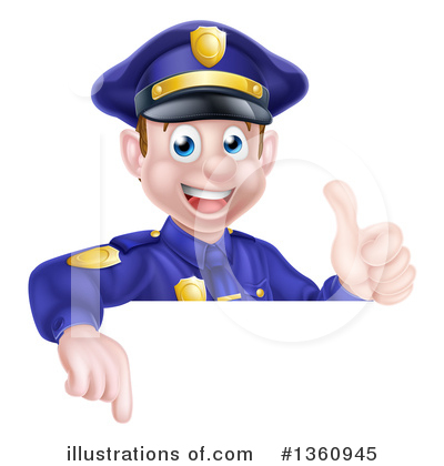 Police Man Clipart #1360945 by AtStockIllustration