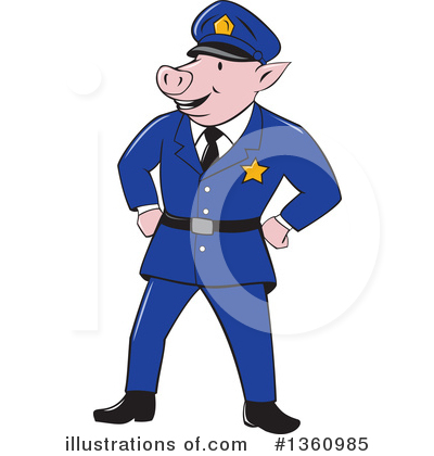 Policeman Clipart #1360985 by patrimonio