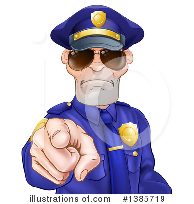 Police Officer Clipart #1385719 by AtStockIllustration