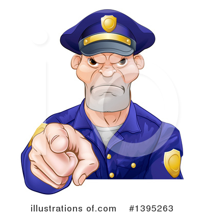 Police Man Clipart #1395263 by AtStockIllustration