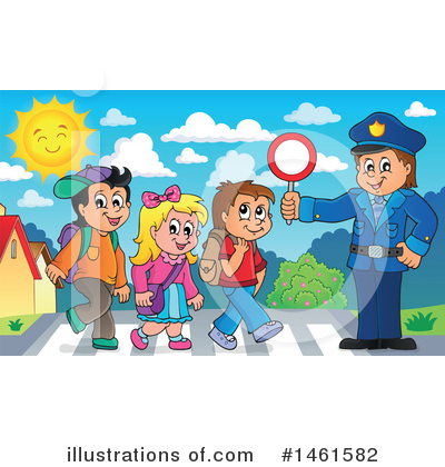 Royalty-Free (RF) Police Clipart Illustration by visekart - Stock Sample #1461582