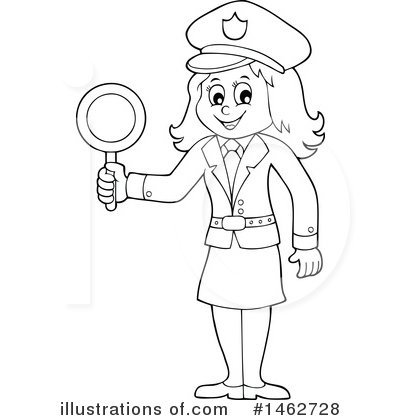 Royalty-Free (RF) Police Clipart Illustration by visekart - Stock Sample #1462728