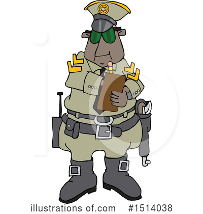 Royalty-Free (RF) Police Clipart Illustration by djart - Stock Sample #1514038