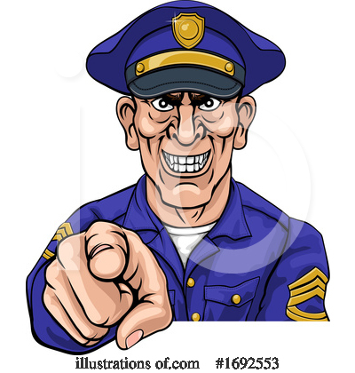 Royalty-Free (RF) Police Clipart Illustration by AtStockIllustration - Stock Sample #1692553