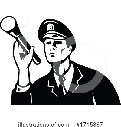 Royalty-Free (RF) Police Clipart Illustration by patrimonio - Stock Sample #1715867
