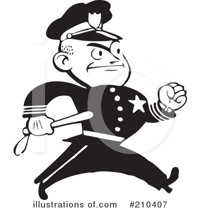 Royalty-Free (RF) Police Clipart Illustration by BestVector - Stock Sample #210407