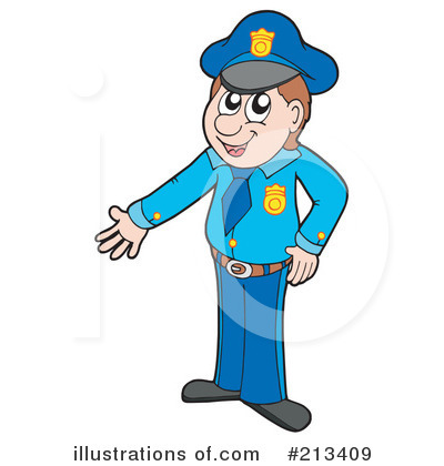 Royalty-Free (RF) Police Clipart Illustration by visekart - Stock Sample #213409